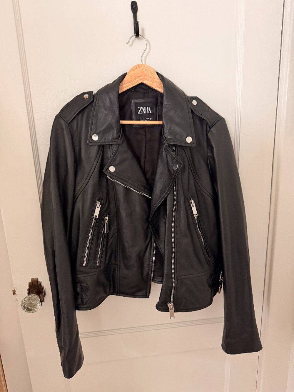 Zara leather jacket